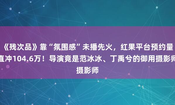 《残次品》靠“氛围感”未播先火,红果平台预约量直冲104.6万!导演竟是范冰冰、丁禹兮的御用摄影师